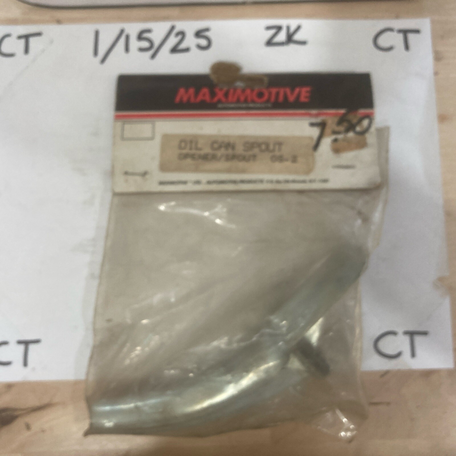 Vintage Heavy Duty Oil Can Opener Pour Spout (NEW)