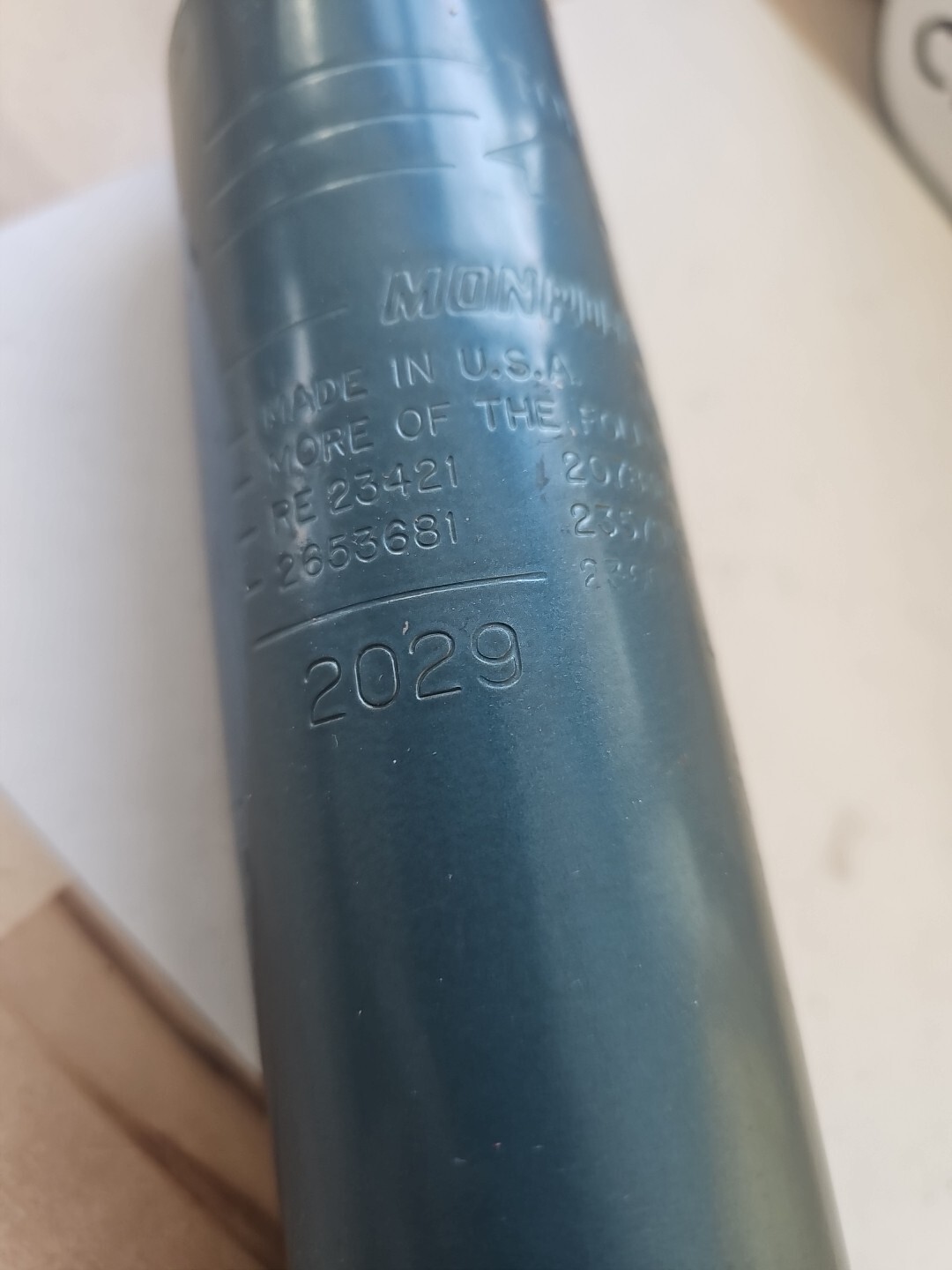 Vintage Monro-Matic Shock Absorber No. 2029 New (Box In Rough Shape No Bushings) - Image 4