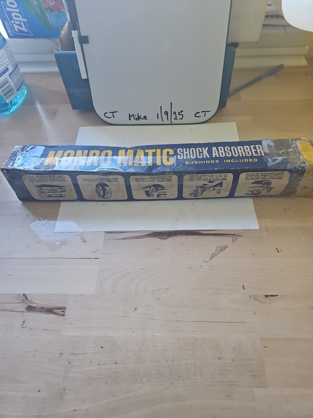 Vintage Monro-Matic Shock Absorber No. 2029 New (Box In Rough Shape No Bushings) - Image 5