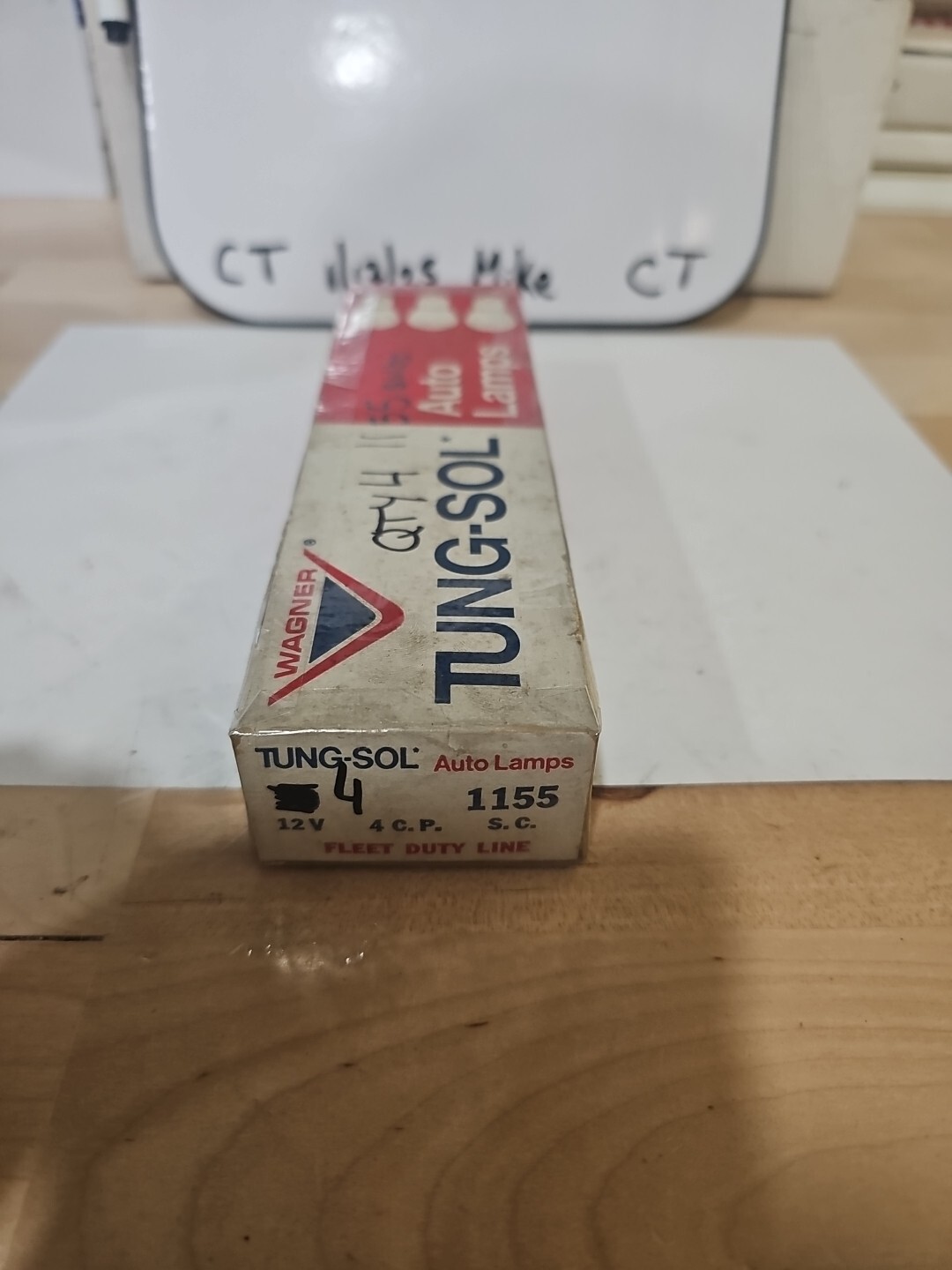 Vintage TUNG-SOL LIGHT 1155 Auto Lamp NOS 12v 4cp Bulbs (1 Box Of 4 Bulbs) - Image 5