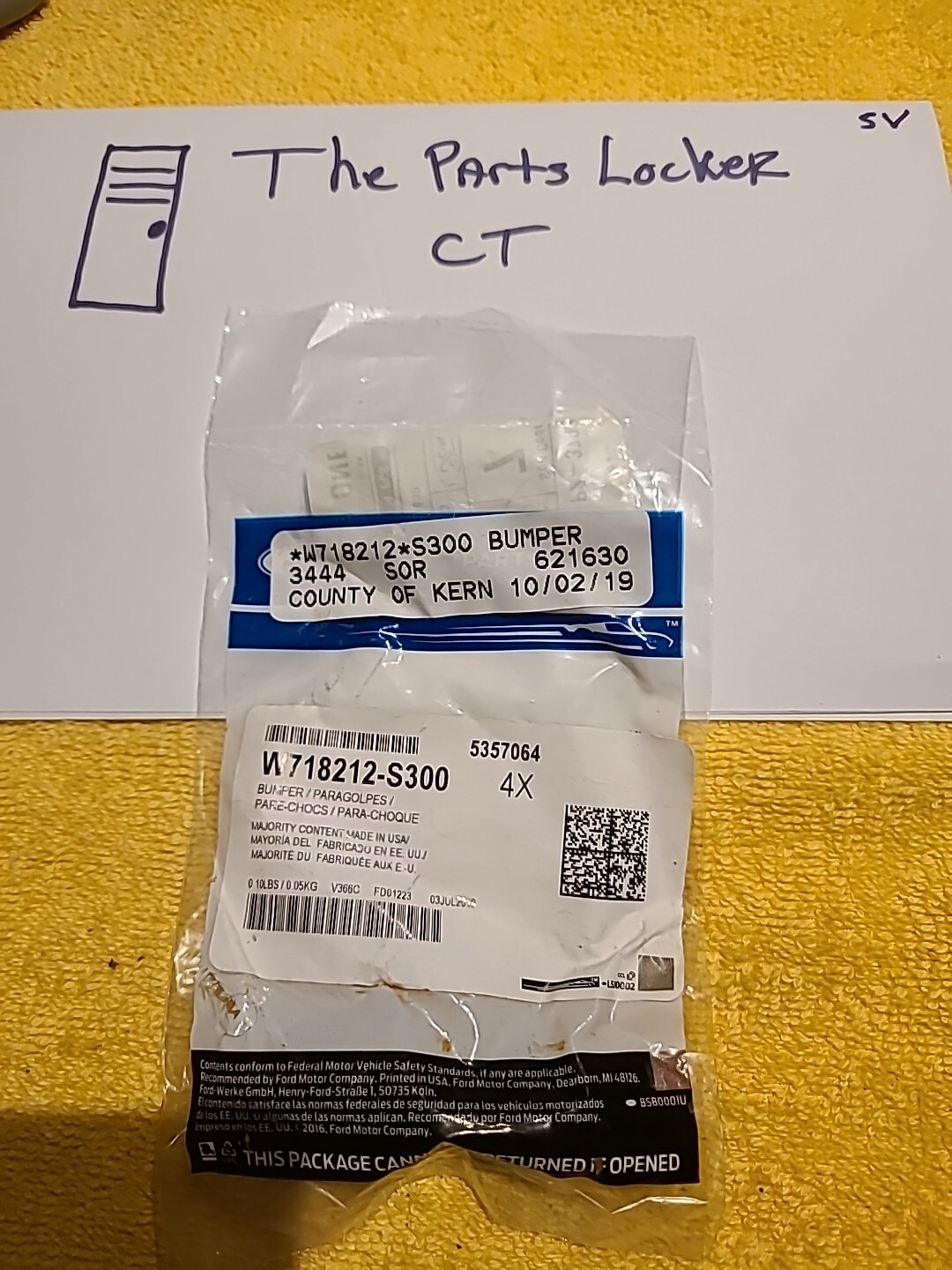 W718212S300 - BUMPER - Ford