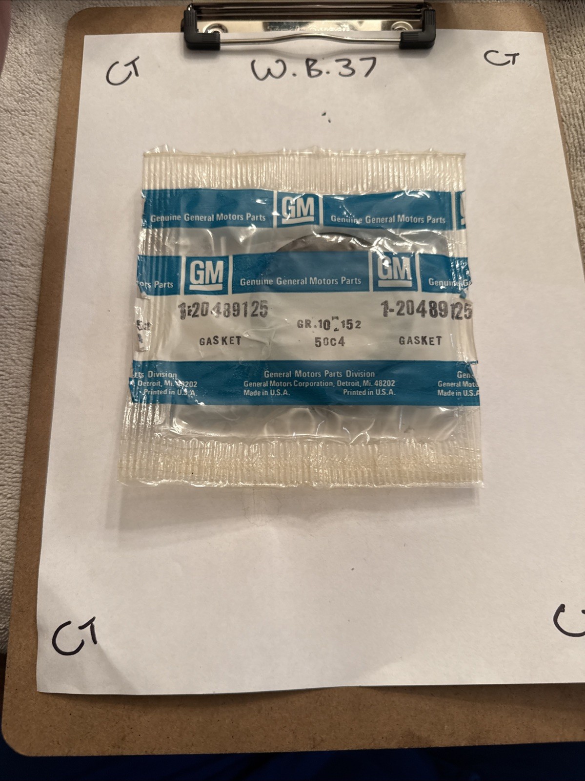 WINDSHIELD WIPER MOTOR PANEL GASKET GM 76-92 CAMARO 63-96 CORVETTE GS2852