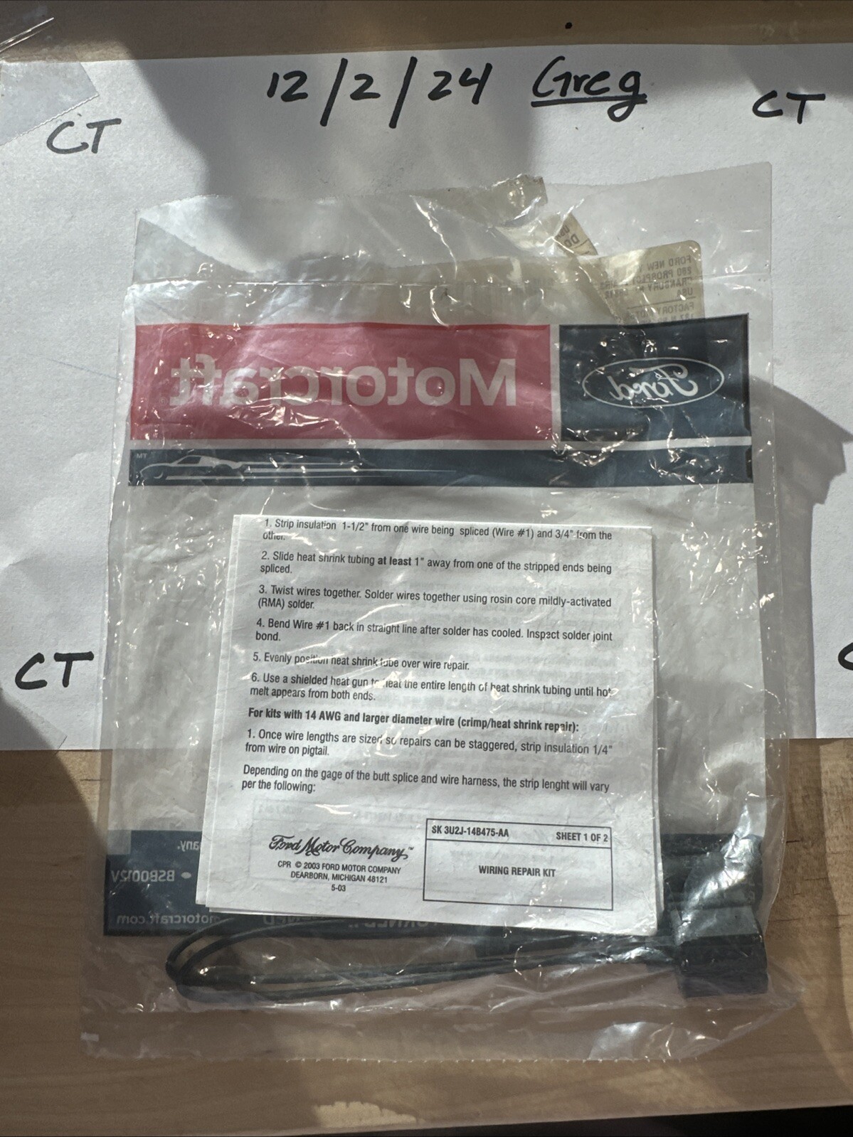 WPT-1325 Motorcraft Engine Coolant Temperature Sensor Connector - Image 3