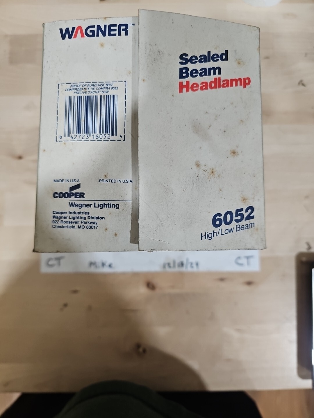 Wagner 6052 High/Low Sealed Beam Headlamps