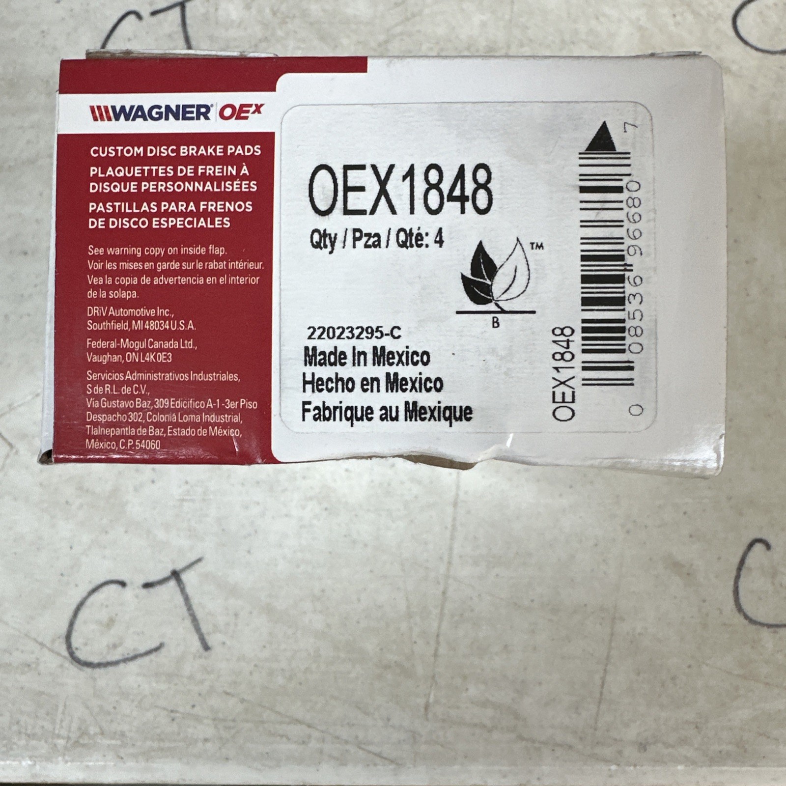 Wagner Brake OEX1848 Disc Brake Pad Set For 16-22 Hyundai Kia Sportage Tucson - Image 3