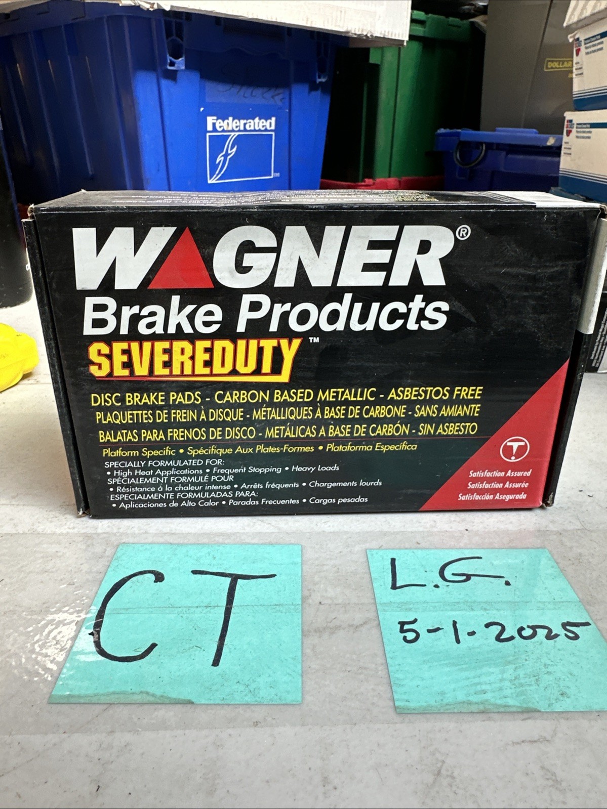 Wagner Brake SX459A SevereDuty Disc Brake Pad Set For 98-99 Dodge 2500 3500 - Image 3