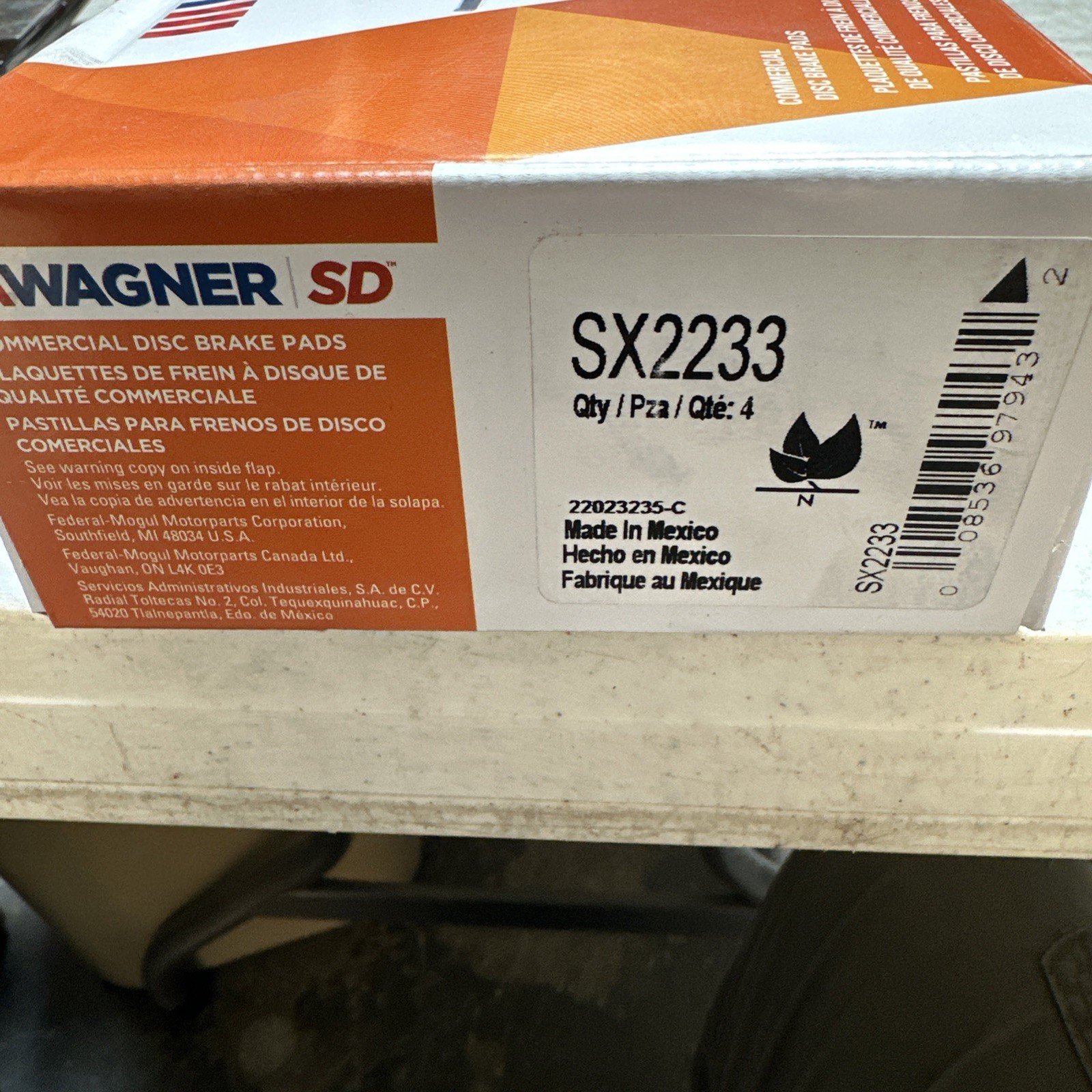 Wagner SX2233 Severe Duty Disc Pad Set - Image 3