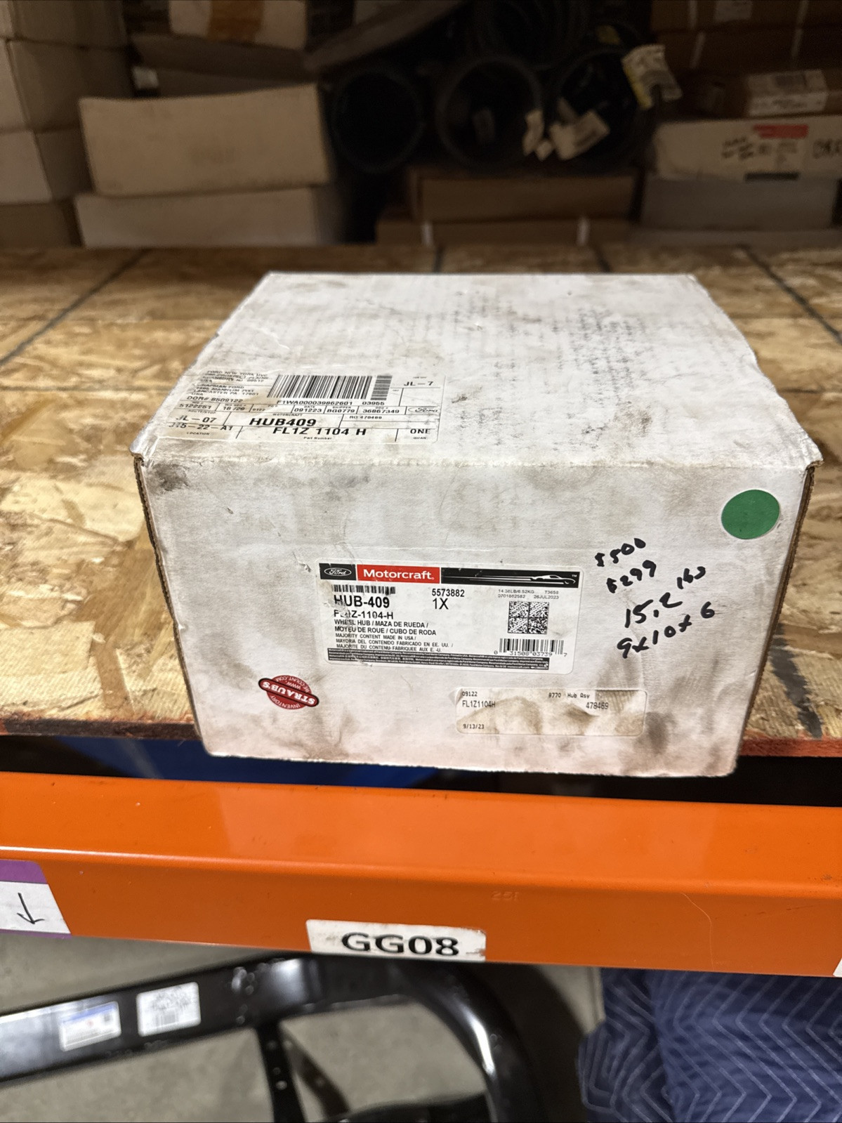 Wheel Hub Motorcraft HUB-409