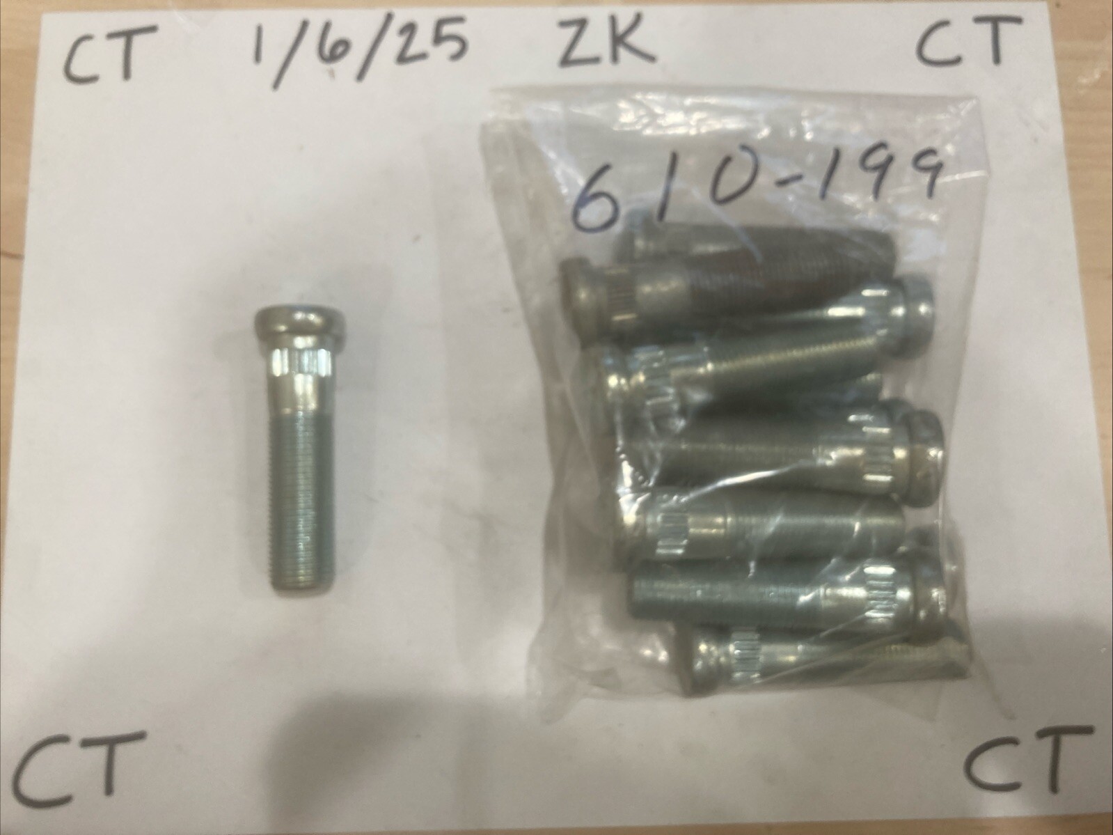 Wheel Lug Stud-Stud Dorman 610-199 (SOLD INDIVIDUALLY)