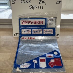 Zippy Sign Vinyl Letters V100100