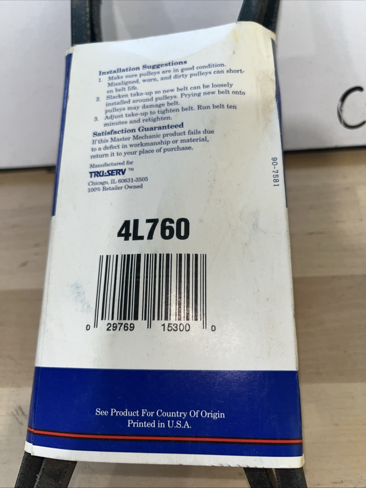 master mechanic V Belt 4L760 - Image 4