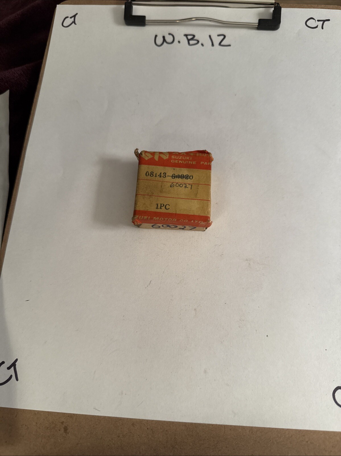 08143-60027-000 Suzuki Bearing 0814360027000, New Genuine OEM Part