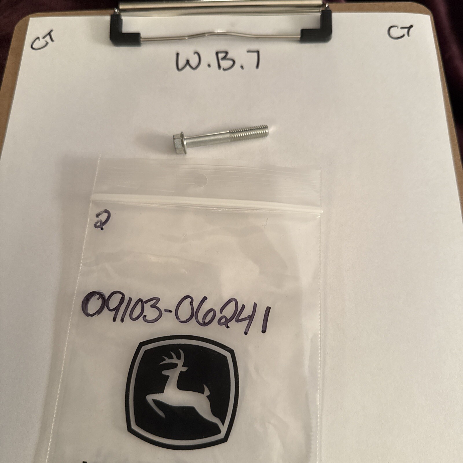 (1) 09103-06241-000 Suzuki Bolt(6x40) 0910306241000, New Genuine OEM Part