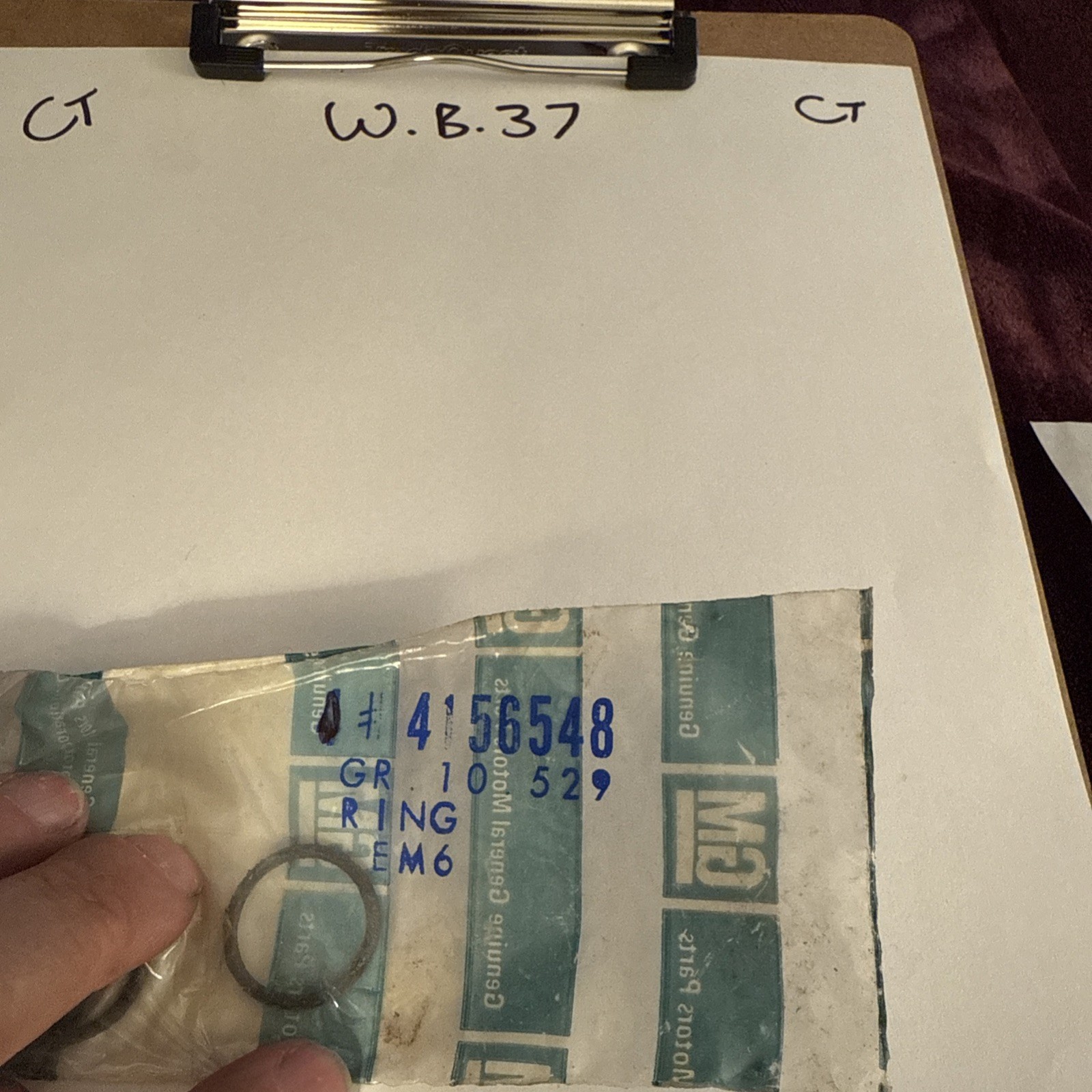 (1) 1967 1968 1969 Camaro & Firebird Door Handle Push Button Ring GM# 4156548 - Image 3