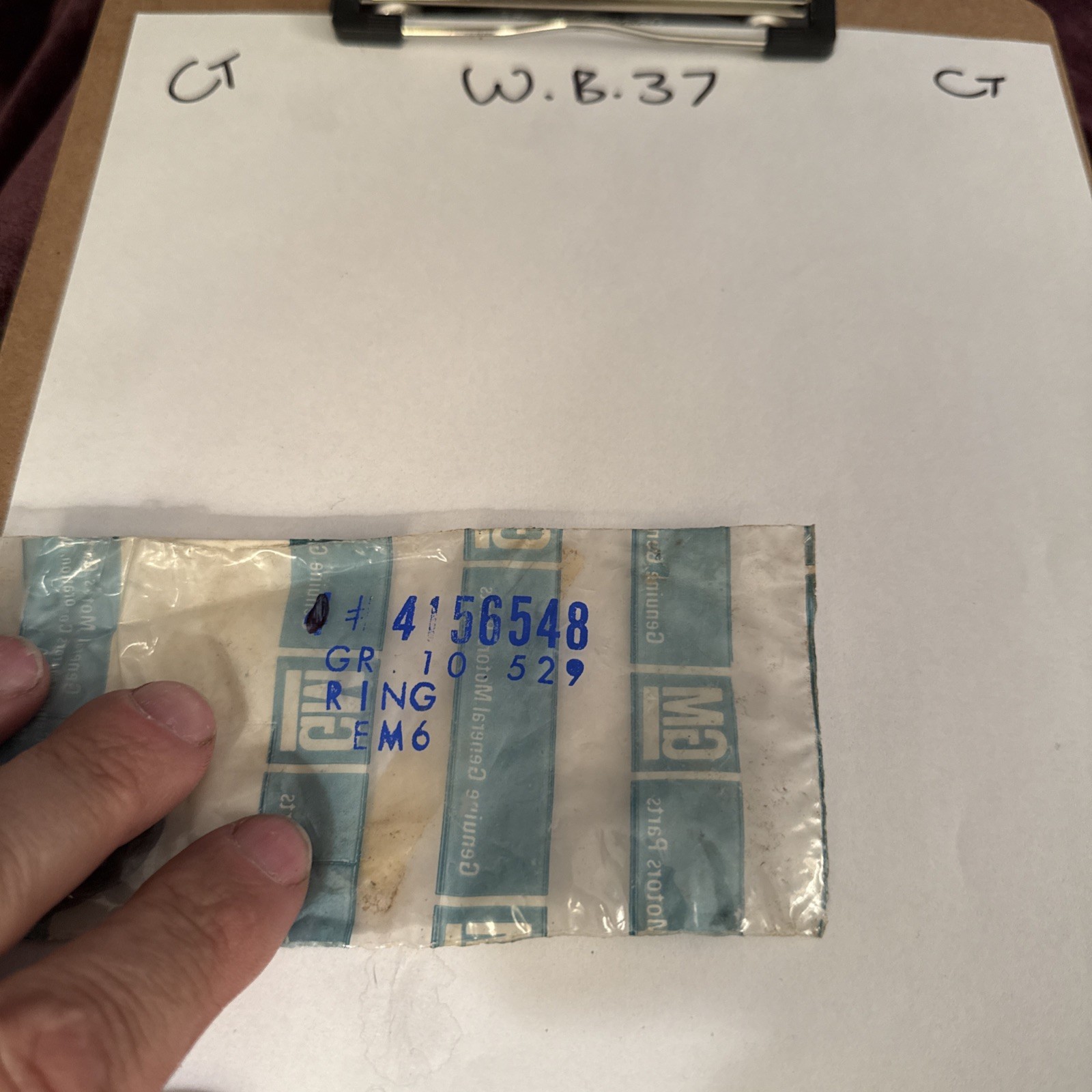 (1) 1967 1968 1969 Camaro & Firebird Door Handle Push Button Ring GM# 4156548