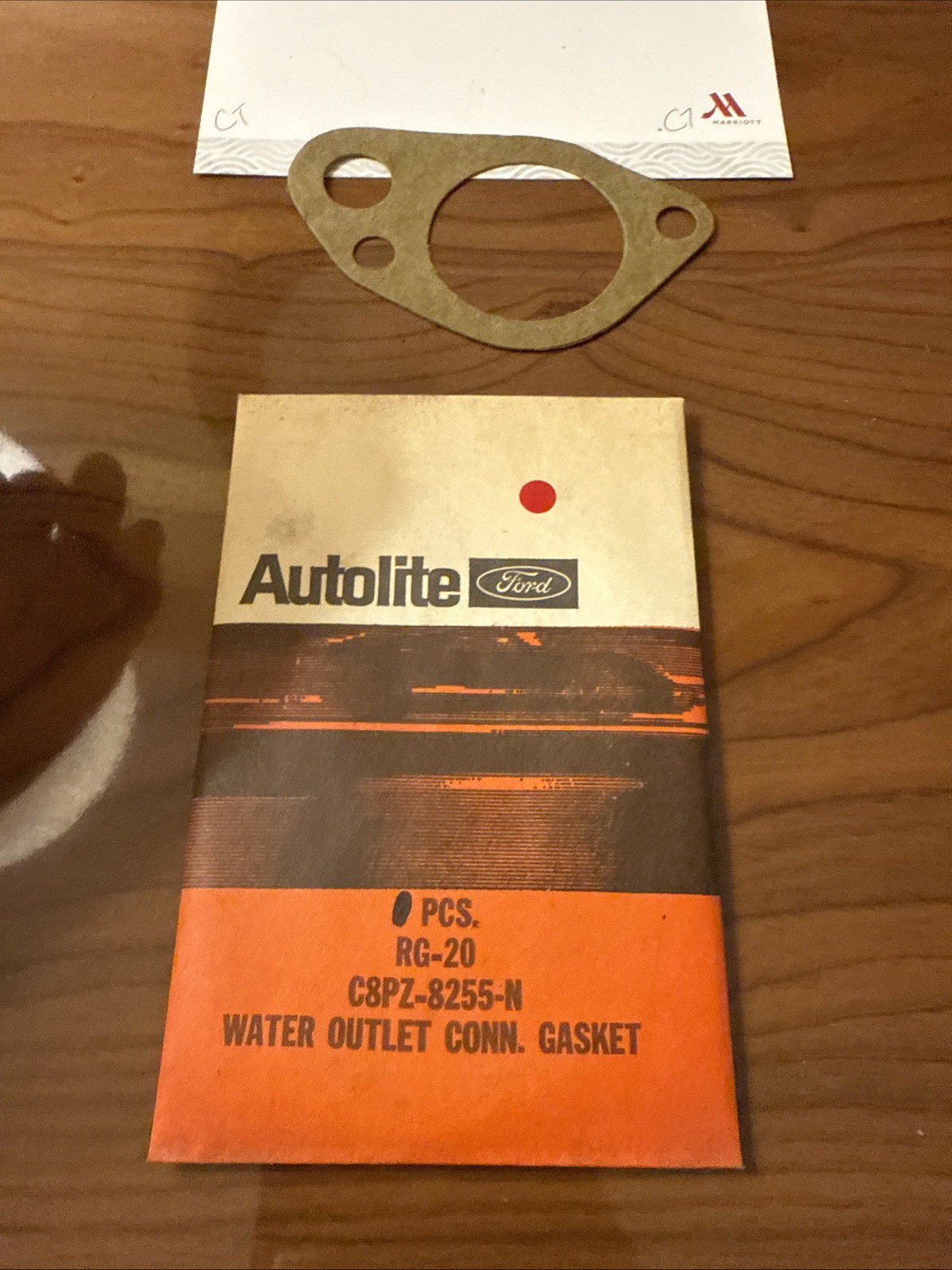 (1) FORD C8PZ-8255-N WATER OUTLET CONNECTION GASKET - Image 3