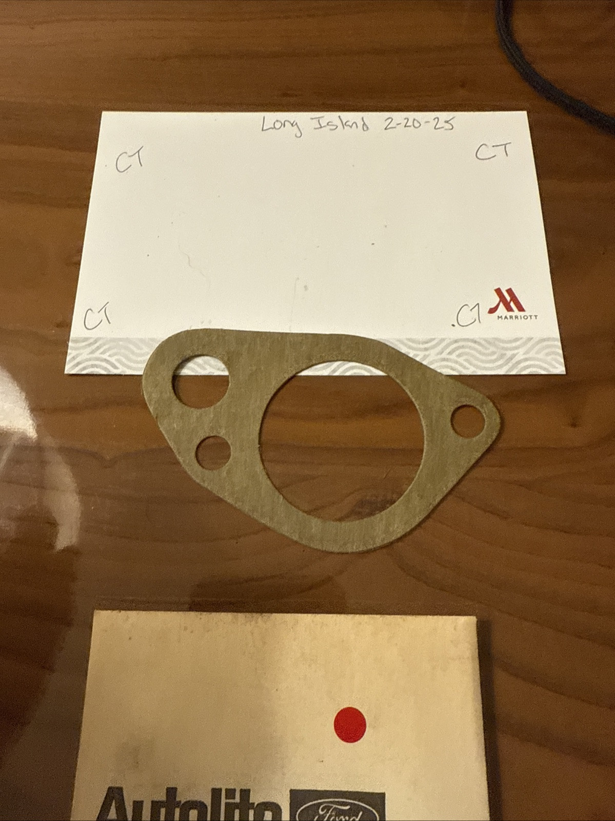 (1) FORD C8PZ-8255-N WATER OUTLET CONNECTION GASKET