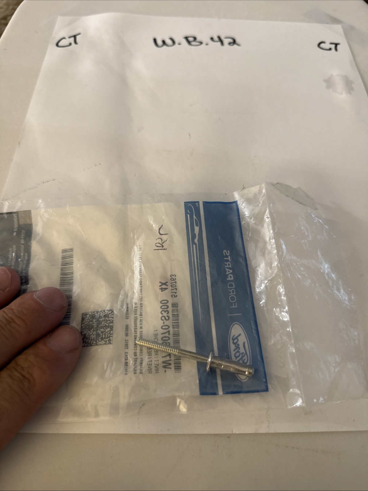 (1) Ford Rivet Part Number - W716070-S300 Sold Individually - Image 3