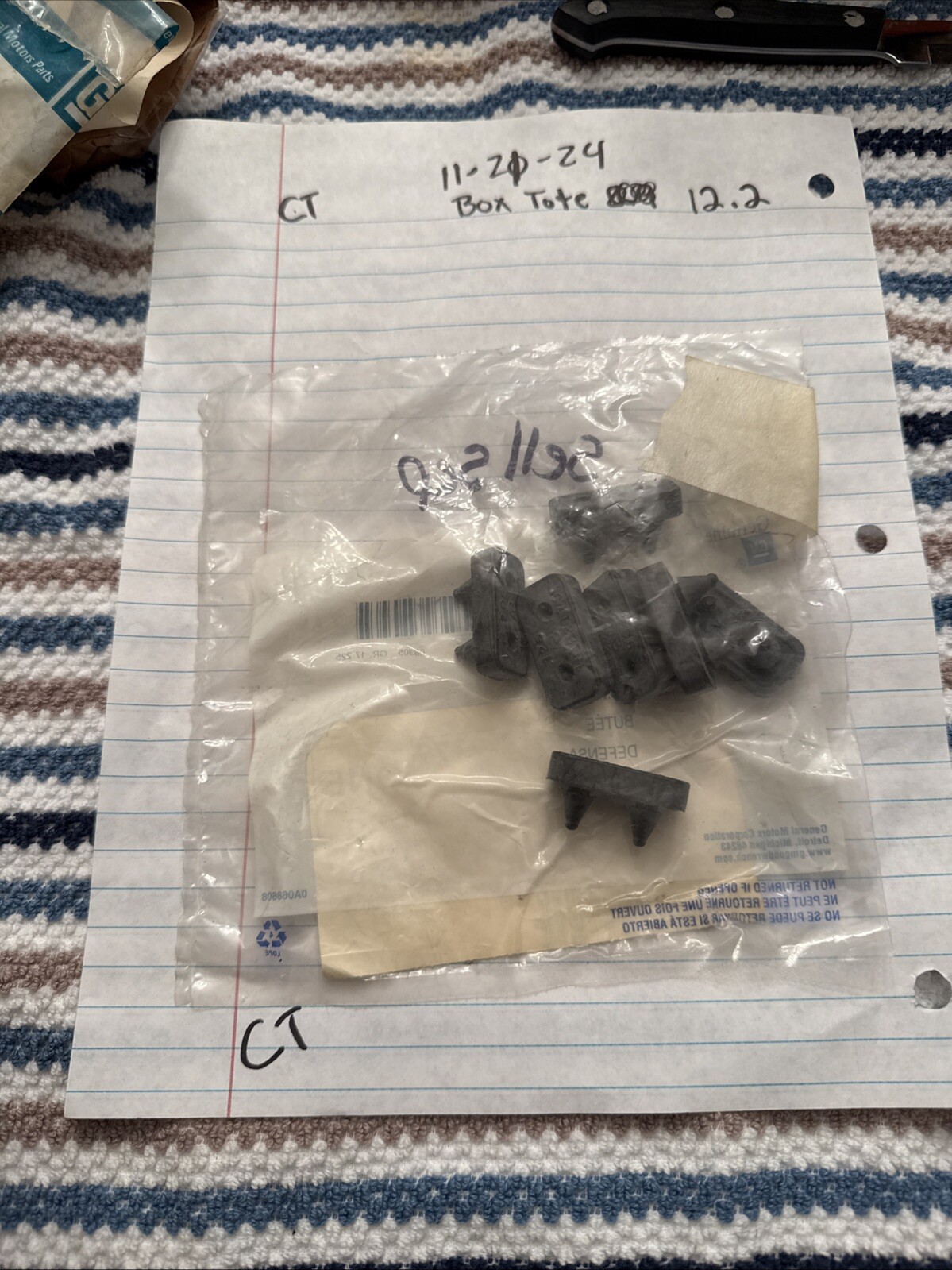 (1) GENUINE GM ACDELCO 15192179 TAILGATE RUBBER BUMPER - Image 3