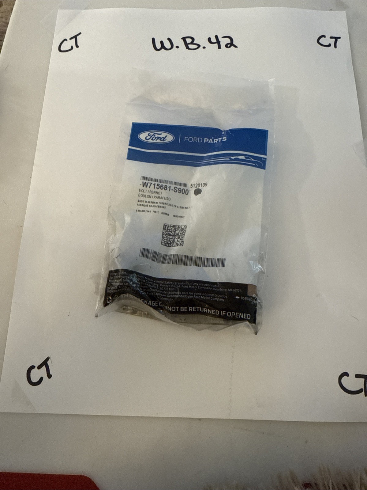 (1) Genuine Ford Catalytic Converter Bolt W715681-S900 Sold Individually