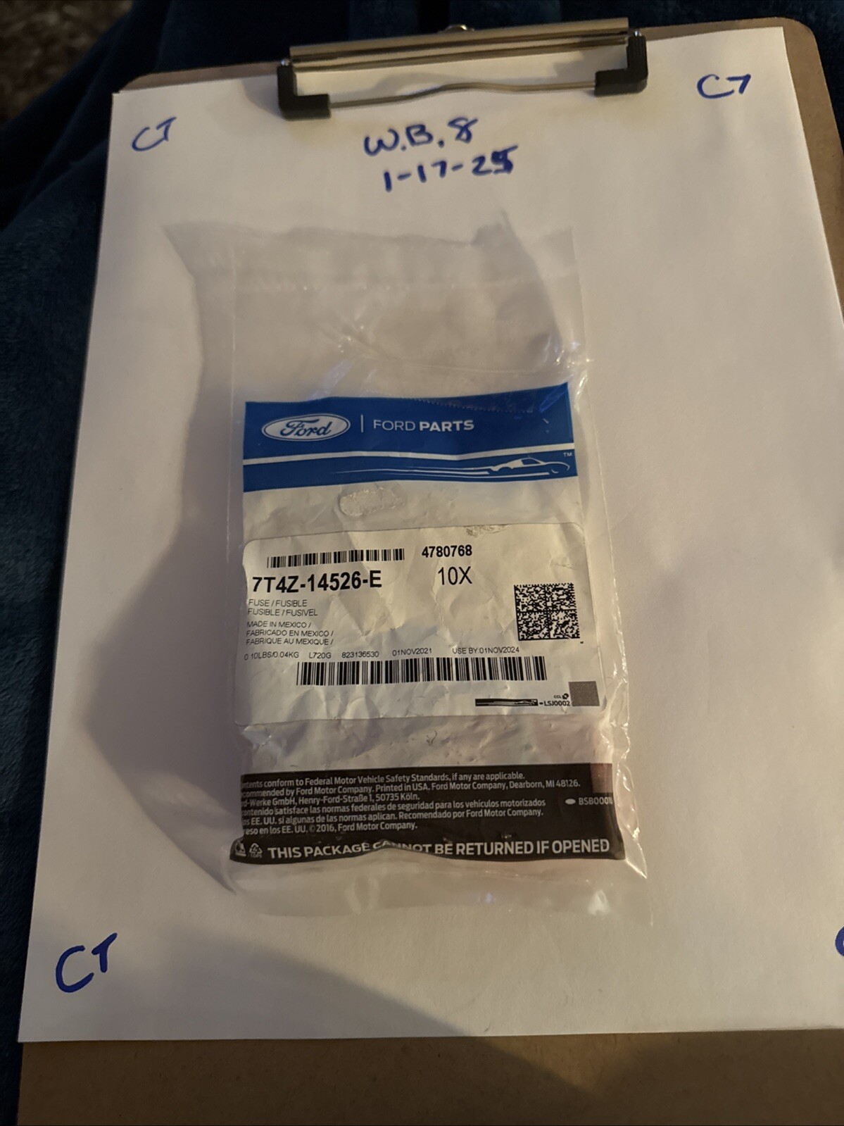 (1) Genuine Ford Circuit Breaker 7T4Z-14526-E Sold Individually