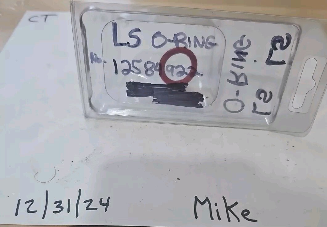 (1) NEW GM LSA LS3 L99 OIL PICK UP TUBE O-RING REF# 12584922 - Image 4