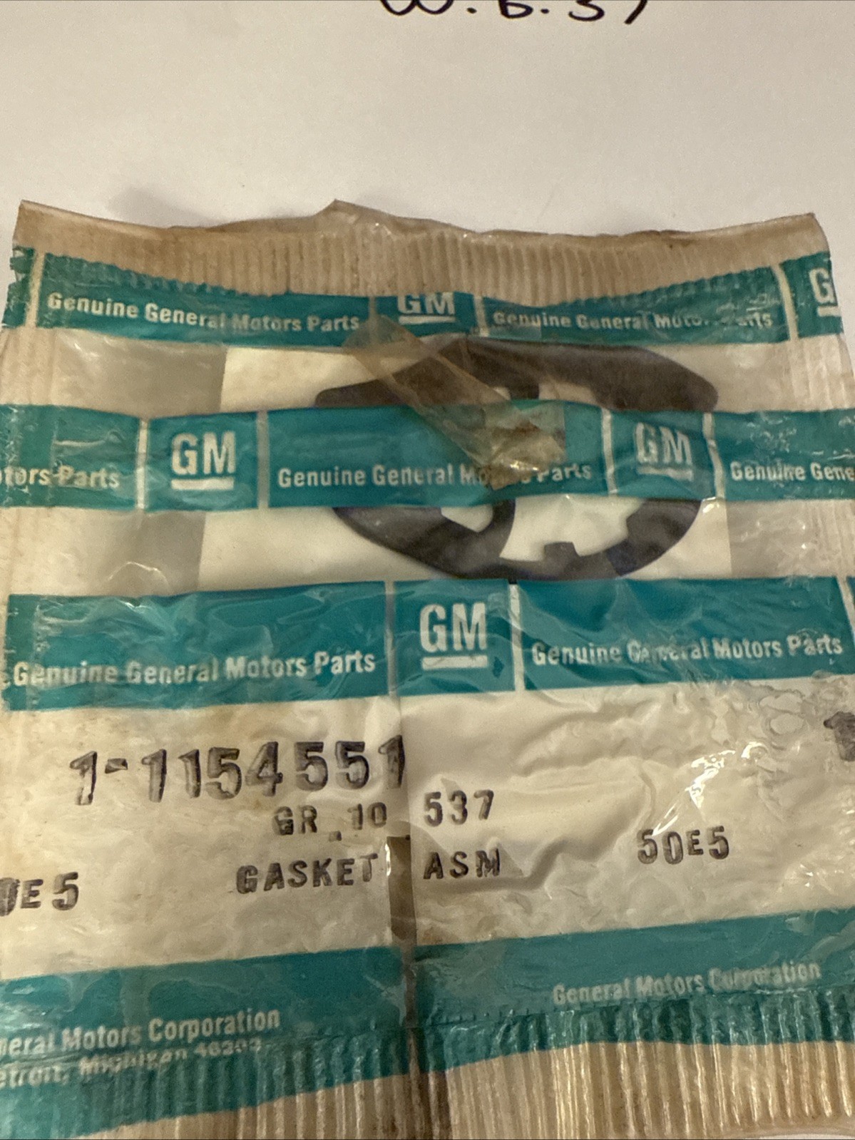 (1) NOS GM 1964-1972 Camaro Chevelle Nova GTO Door Handle Gasket 1154551 3772582 - Image 3