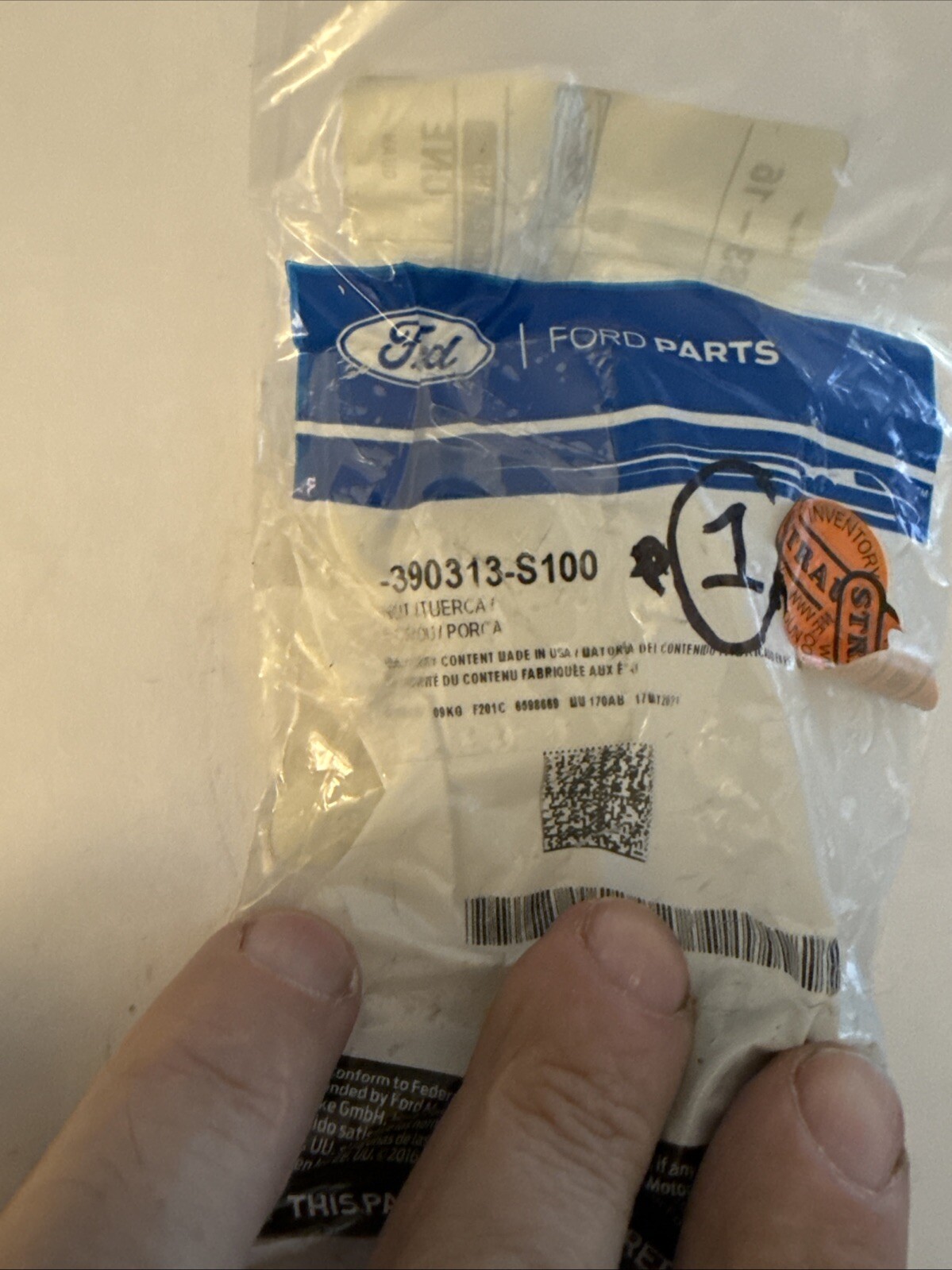 (1) New OEM Ford 390313-S100 Locknut NOS - Image 3