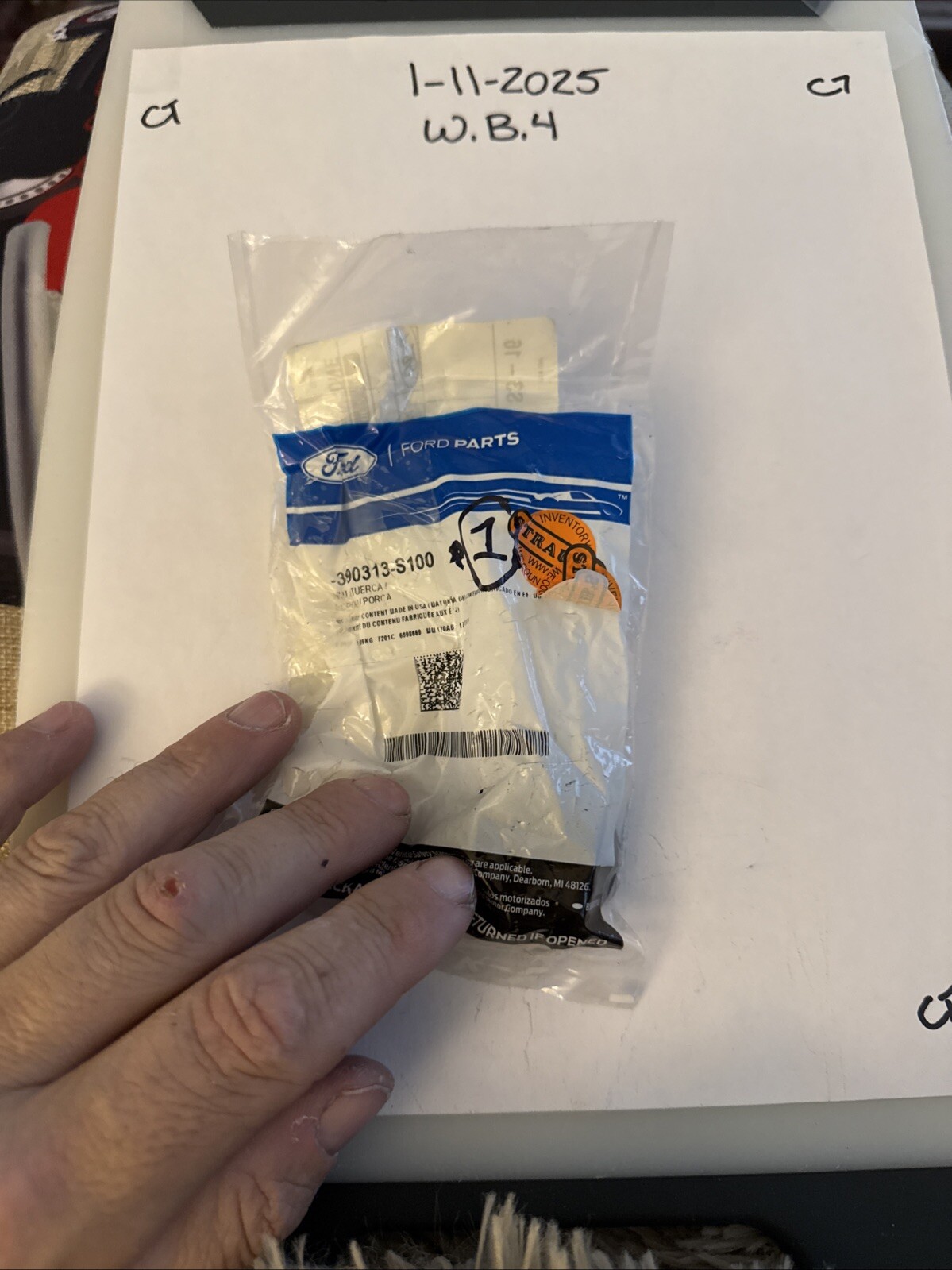 (1) New OEM Ford 390313-S100 Locknut NOS