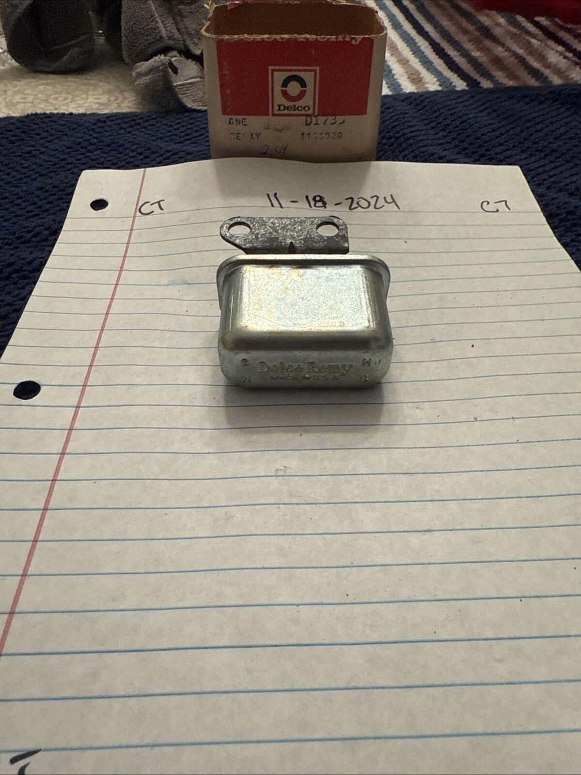 1116920 NOS Delco Horn Relay 1957 - 1962 Chevrolet Passenger Car Impala Bel Air