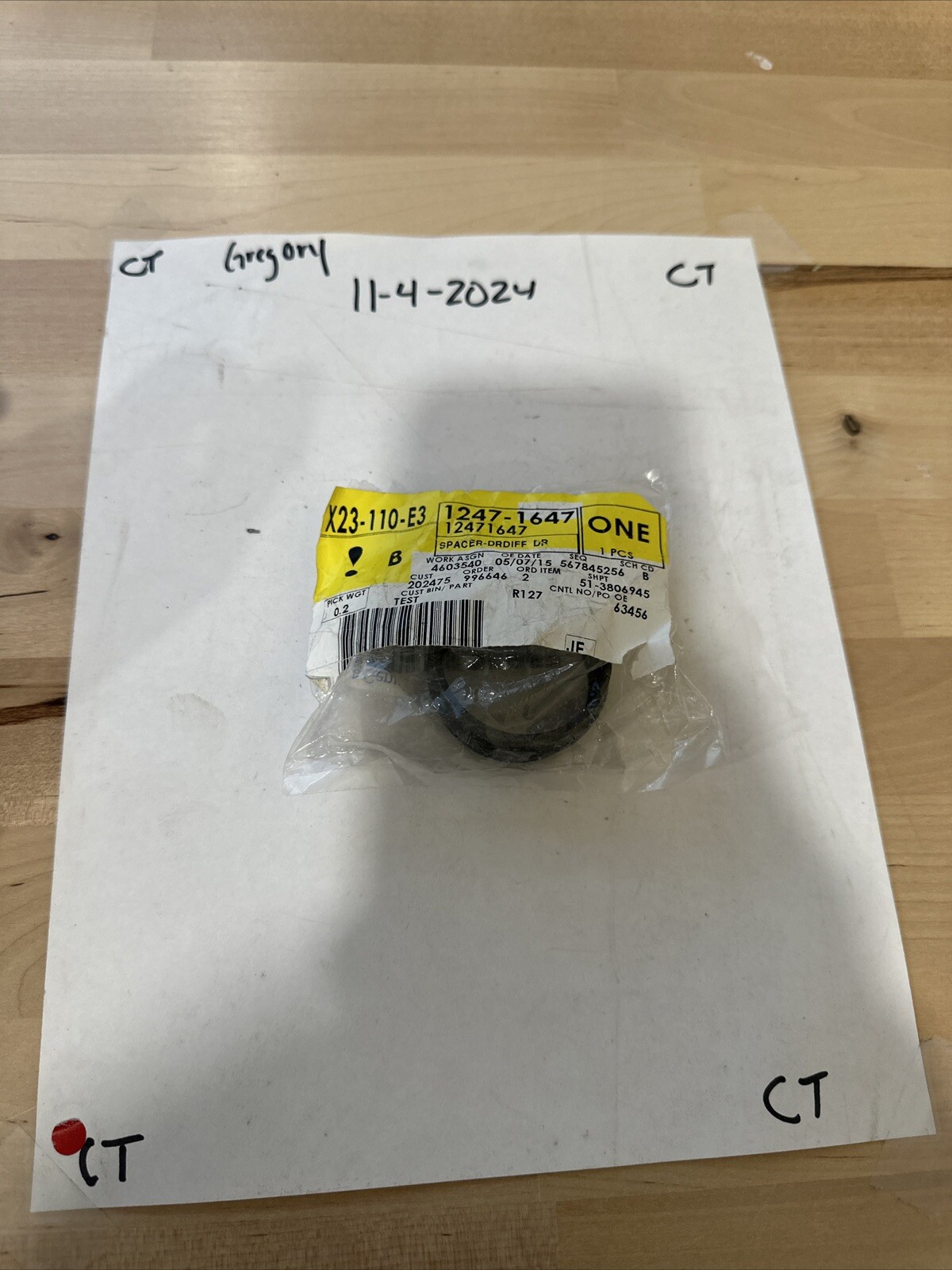 12471647 NEW GM OEM REAR DIFFERENTIAL SPACER CHEVROLET GMC CADILLAC B25