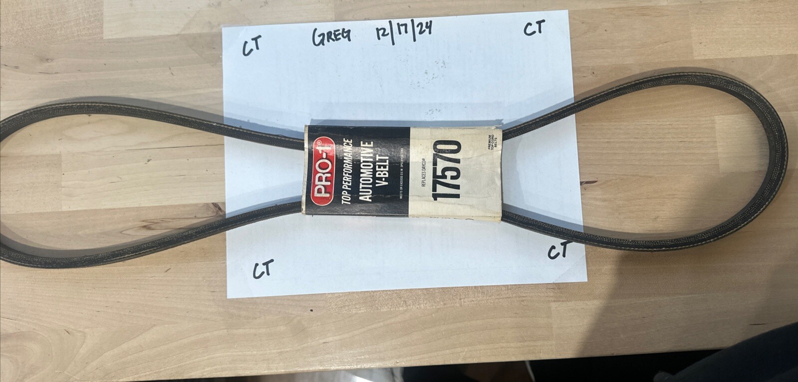 17570 Pro-1 Top Performance Automotive V-Belt