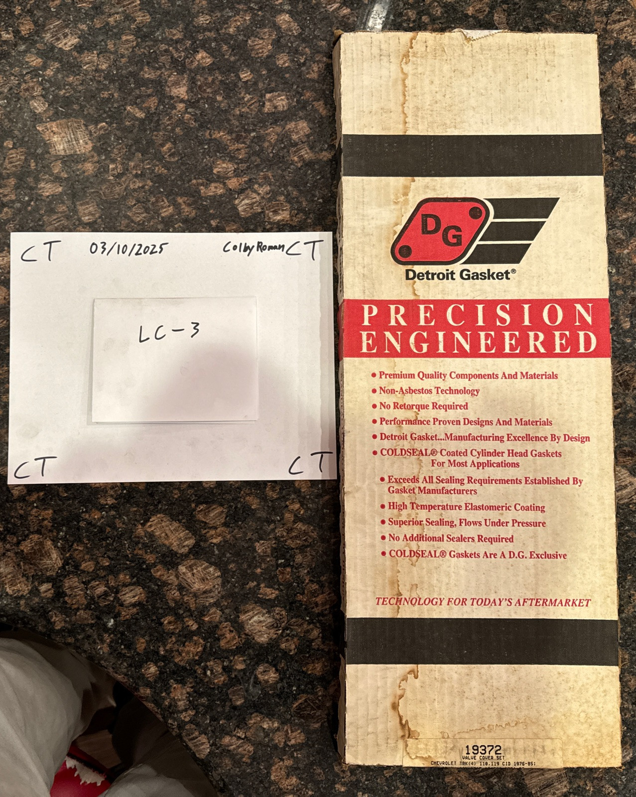 19372 Detroit Gasket Automotive Engine Valve Cover Gasket Set VS50166C