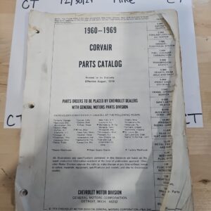 1960-1969 Corvair Parts Catalog