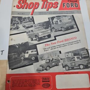 1965 FORD SHOP TIPS BROCHURE MAGAZINE OCTOBER VOL 3 NO 7 VOL 66 PSM 32
