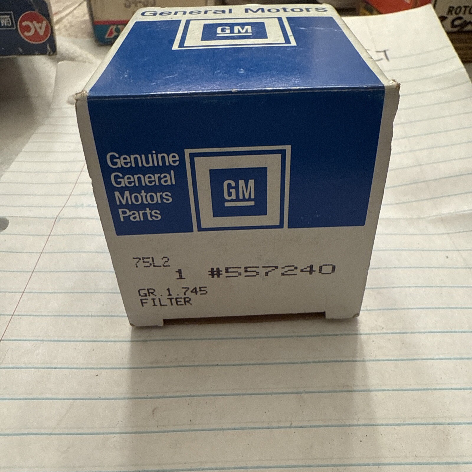 1969-1990 NOS OEM V8 Chevy Olds Caddy Buick Pontiac CrankCase Filter Gm 557240 - Image 3