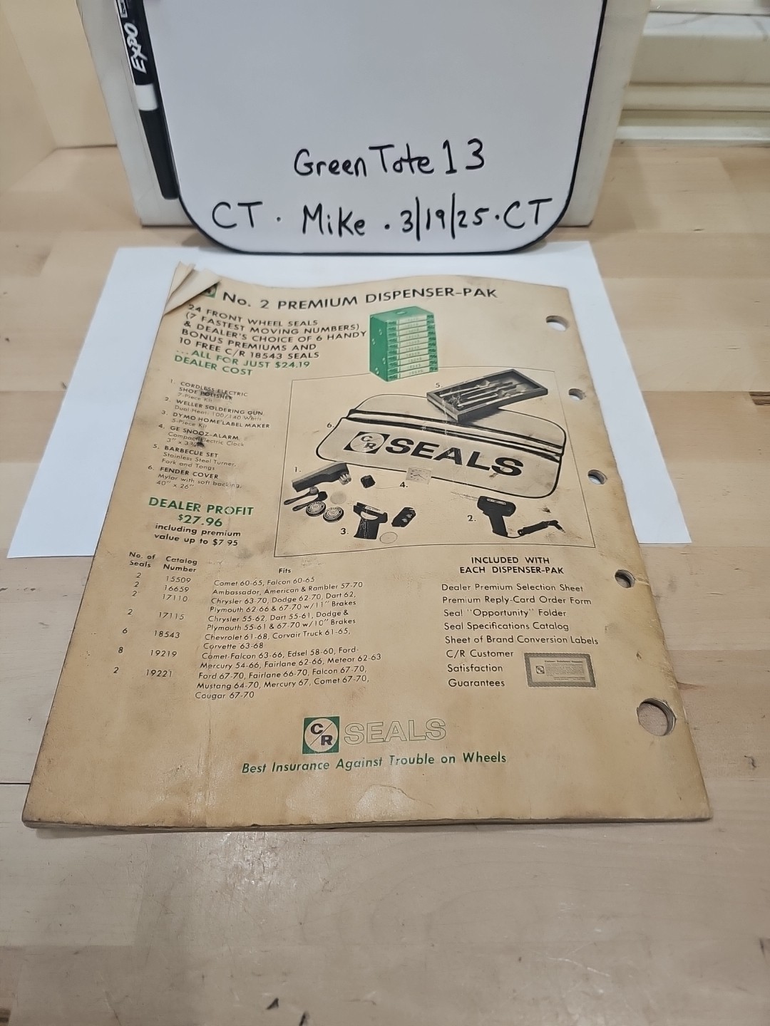 1970 CR Seals Dealer Condensed Application Catalog - Image 3