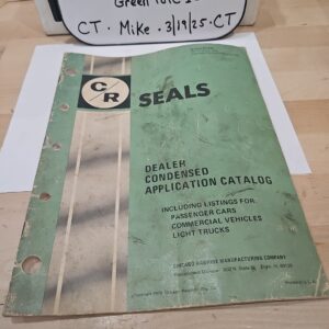 1970 CR Seals Dealer Condensed Application Catalog