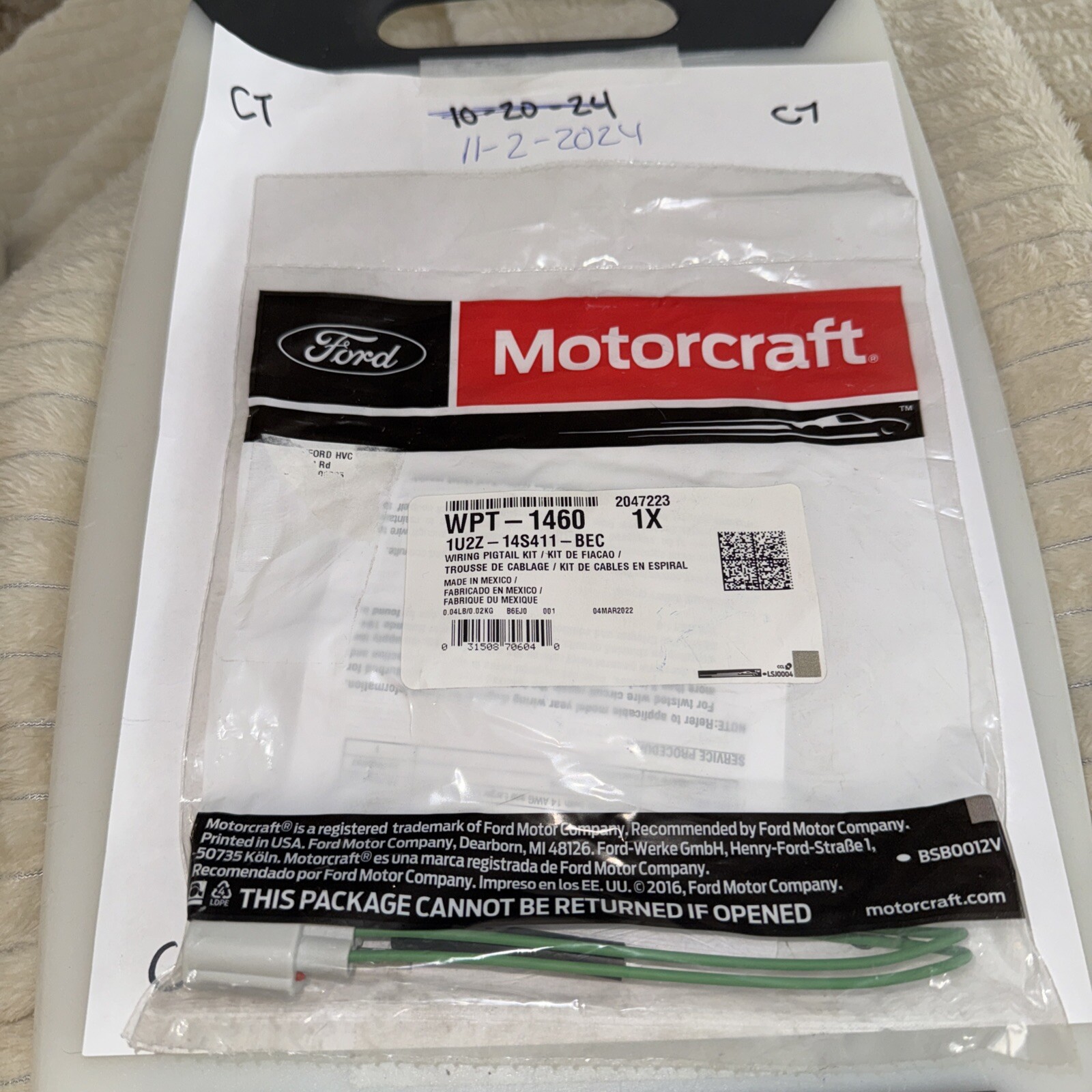 1U2Z-14S411-BEB 1U2Z14S411BEB WPT-1204 New