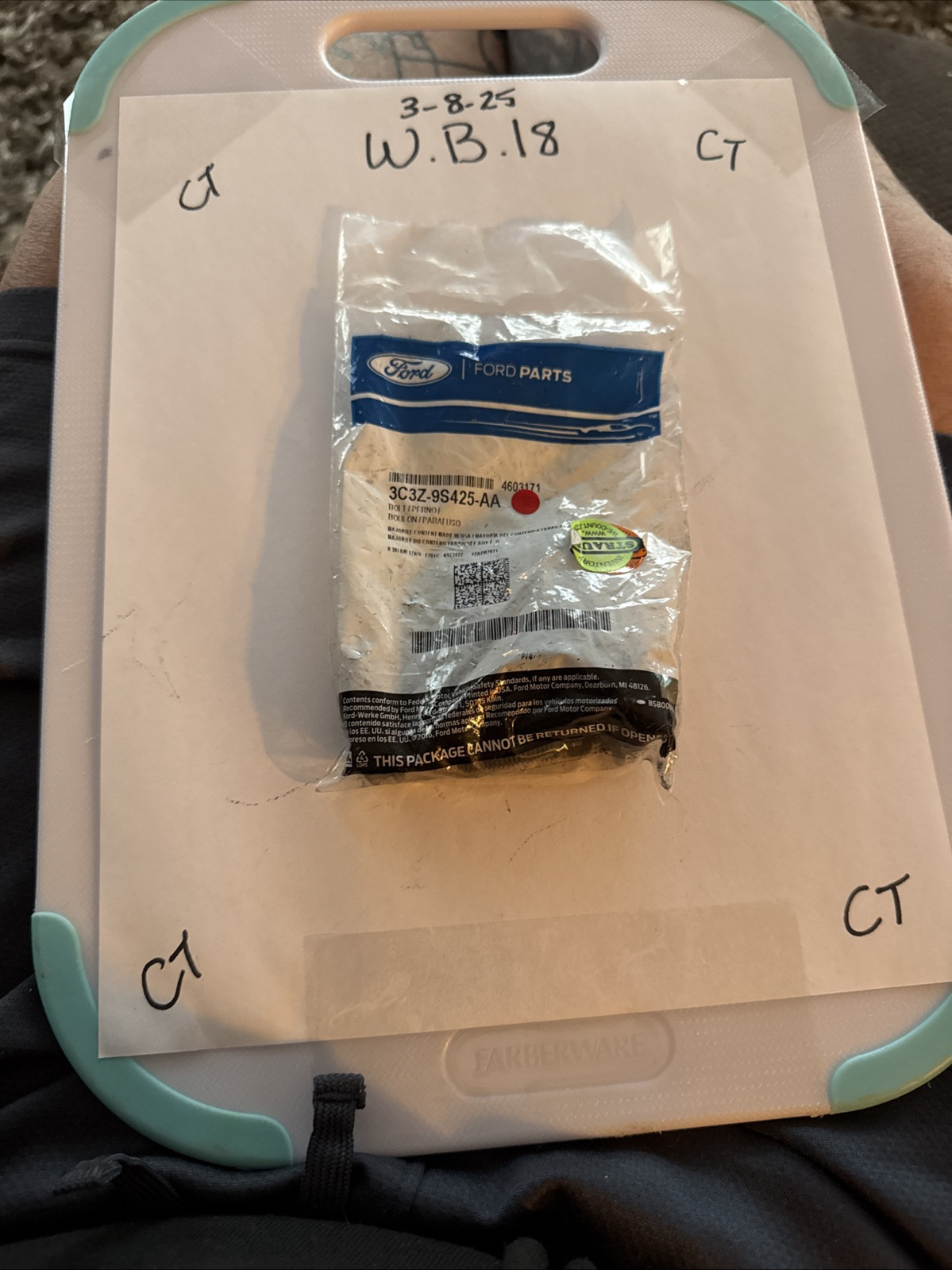 1pcs Genuine OEM Ford 3C3Z-9S425-AA Exhaust Manifold Bolt 08-10 Econoline 6.0L