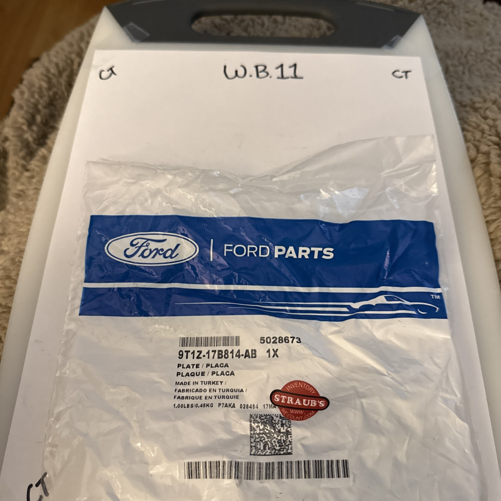 2010-2013 FORD TRANSIT CONNECT SIDE BRACKET COVER NEW OEM 9T1Z-17B814-AB