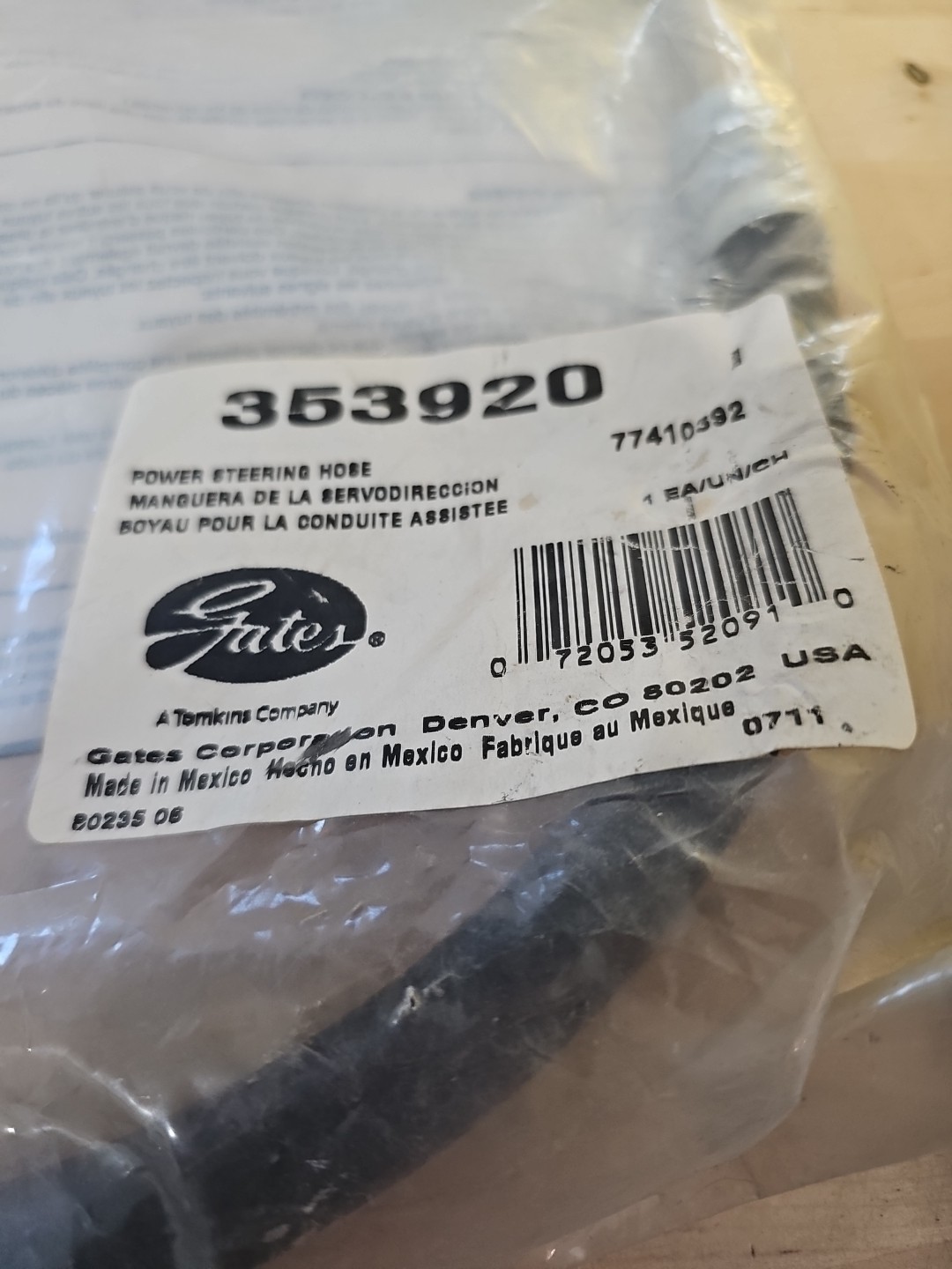 353920 Gates Power Steering Pressure Line Hose Assembly for F150 Truck F250 Ford - Image 3