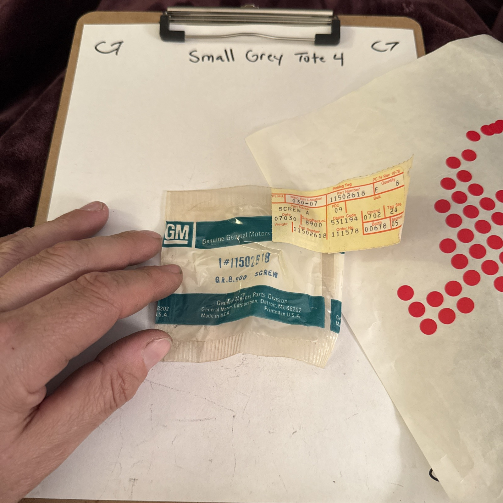 50 M4-.7 x 16mm Hex Head Sems Body Bolt with Dog Point For GM 11502618