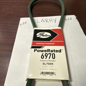 6970 Gates PoweRated V-Belt Green Wrapped 21/32" x 70" 5L700