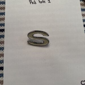 70 71 72 EL CAMINO SUPER STOCK NOS TAILGATE PANEL NAME LETTER PLATE "S" See Pic