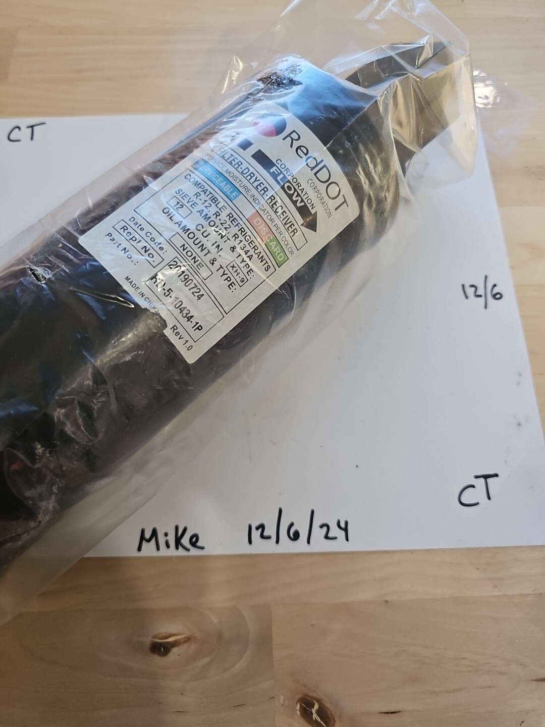 74R2002, RD-5-10434-1P Receiver Drier Fits Peterbilt, Kenworth