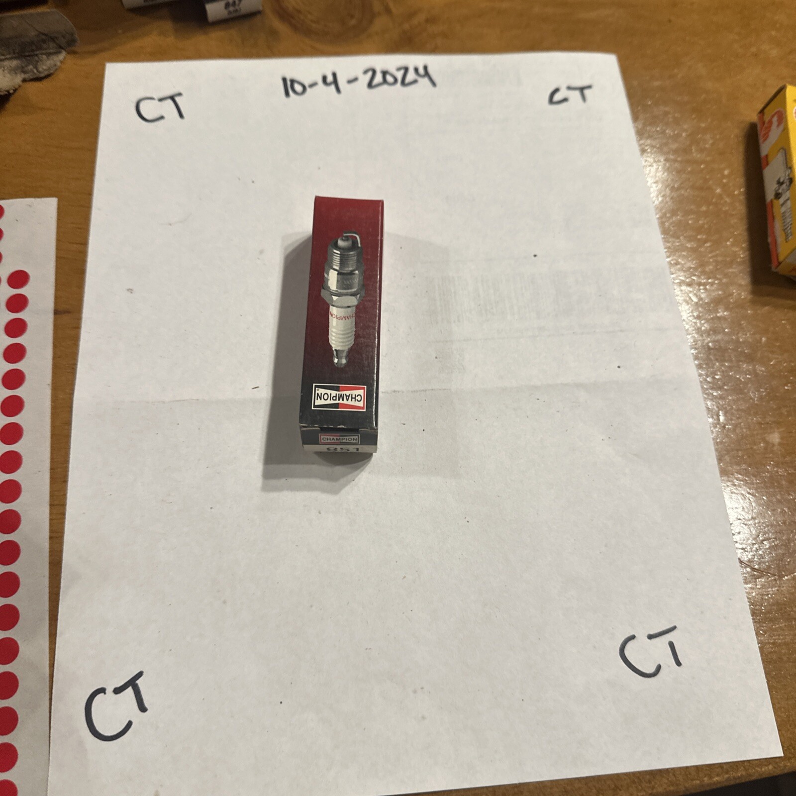 851 DJ6J Champion Rotary Spark Plug B5 - Image 3