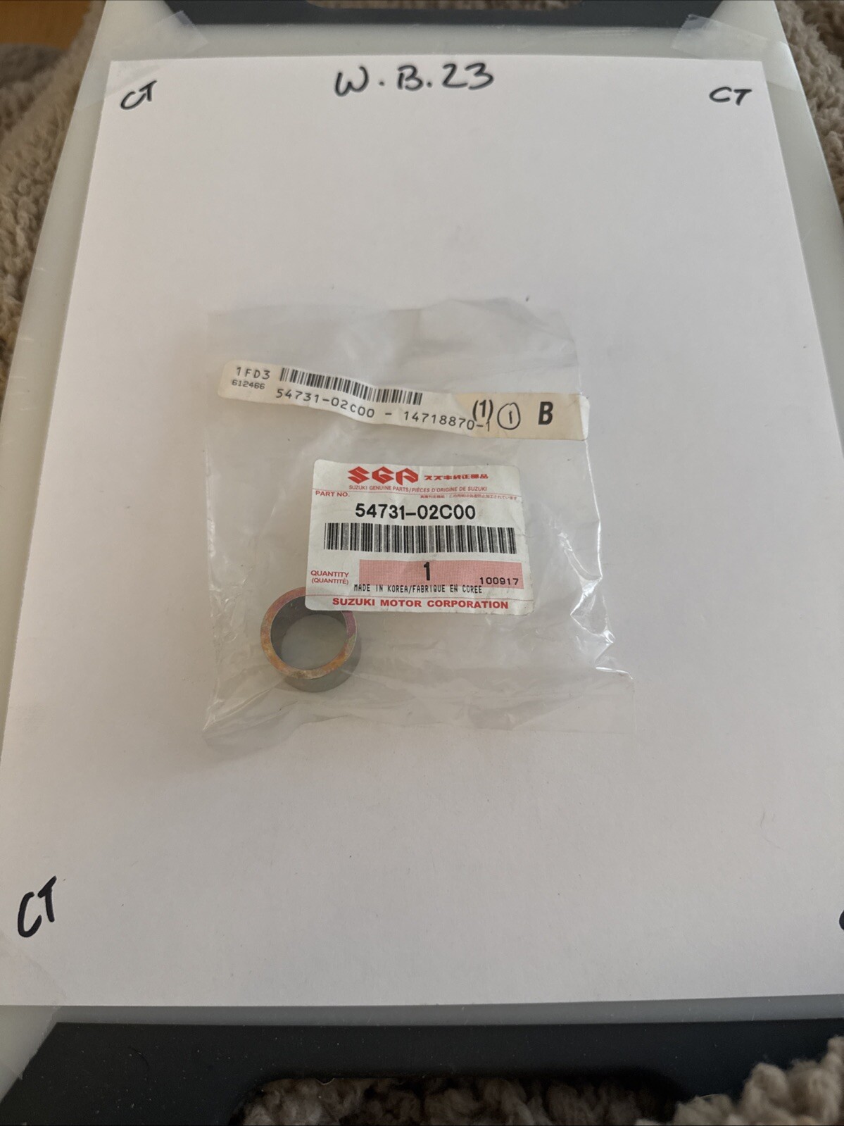 91 SUZUKI LT160E QUADSPORT LEFT/RIGHT FRONT WHEEL HUB SPACER COLLAR SLEEVE