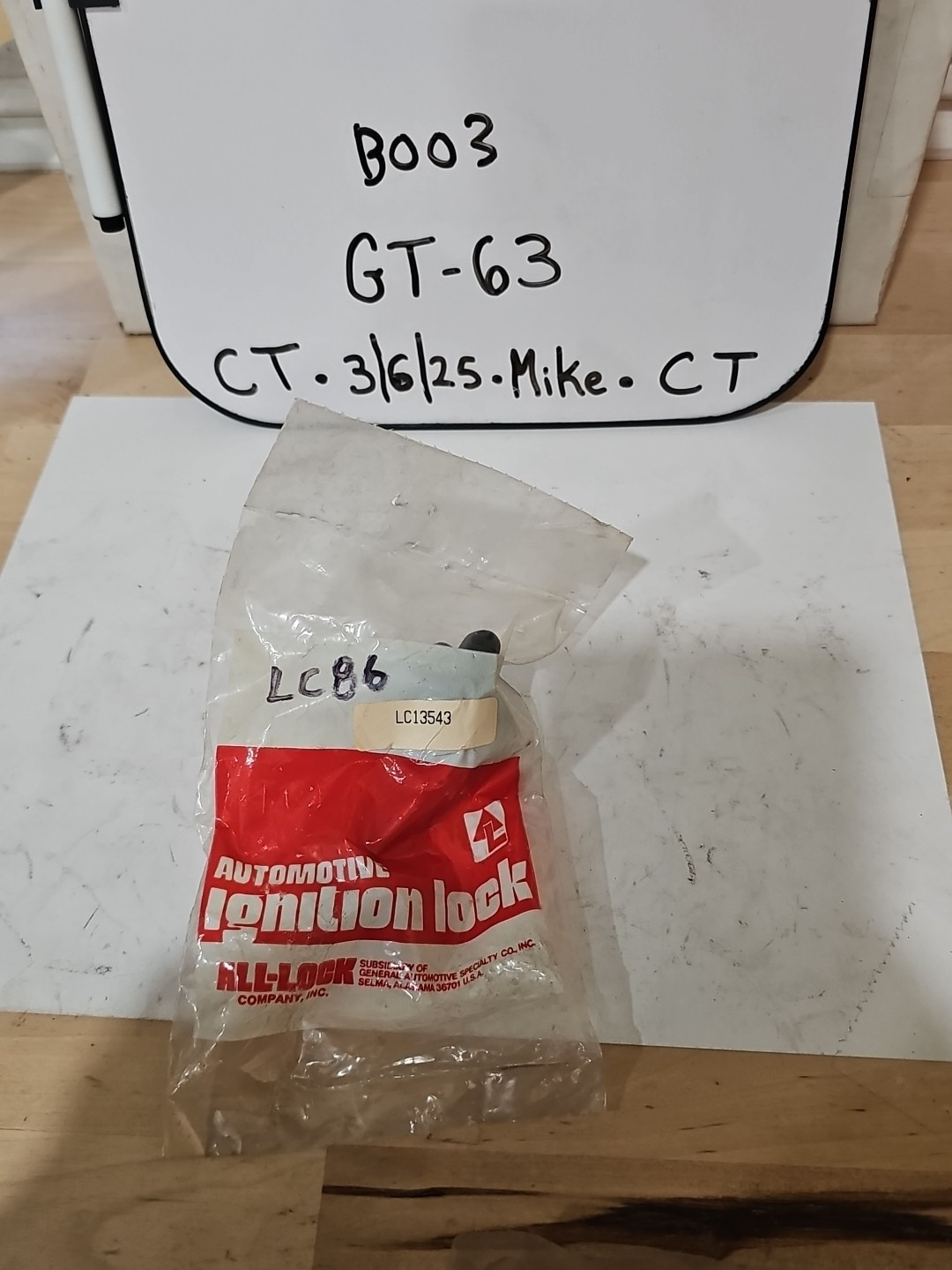 95-97 Chevrolet Express Full Size Van Ignition Lock LC13543 No Key New In Bag