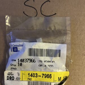 97-02 ESCALADE 99-02 SILVERADO TRANSFER CASE SLIDE FORK PAD BUSHING (10)14037966